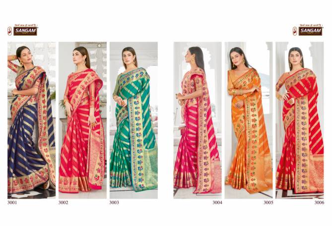 Sangam Balika Vadhu Festive Wear Designer Soft Silk Saree Collection
